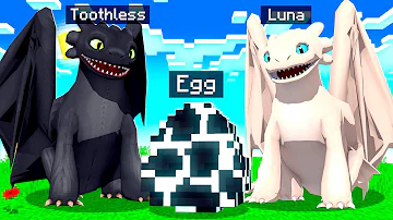 How To BREED TOOTHLESS and LUNA in MINECRAFT! (How To Train Your Dragon)