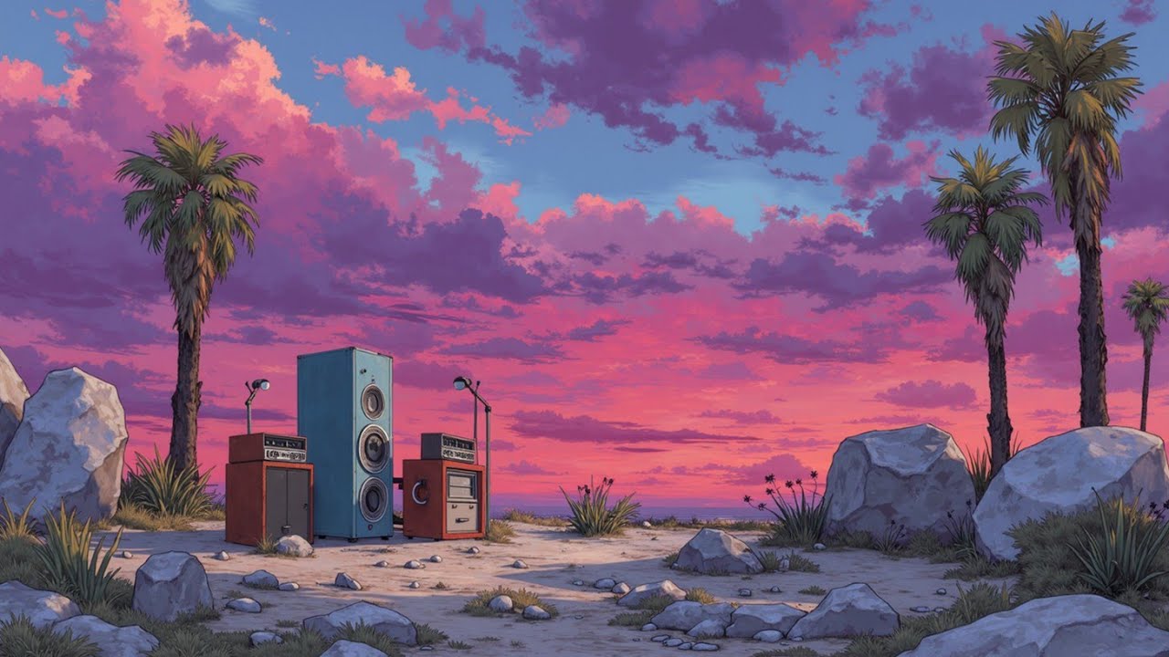 Psychedelic Desert Rock Trip | Chill Grooves & Downtempo Trip Hop ~ Sunset Desert Vibes