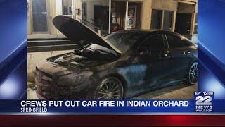 Springfield fire crews put out car fire in Indian Orchard