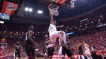 Donovan Mitchell FEROCIOUS PUTBACK DUNK vs Rockets