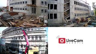 Time lapse - quad izgradnja bolnice u Bjelovaru - gradilišta uživo!
