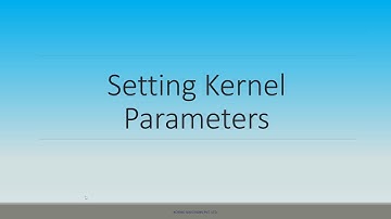 Setting kernel parameters in oracle