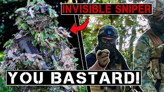 Invisible Ghillie Sniper VS 2 Noobs🤣(3 FEET Take Down)