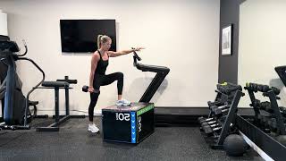 1 DB Down Contralateral Loaded Step Up  mov
