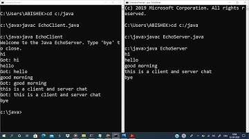 Applications using TCP sockets like Echo client and Echo server