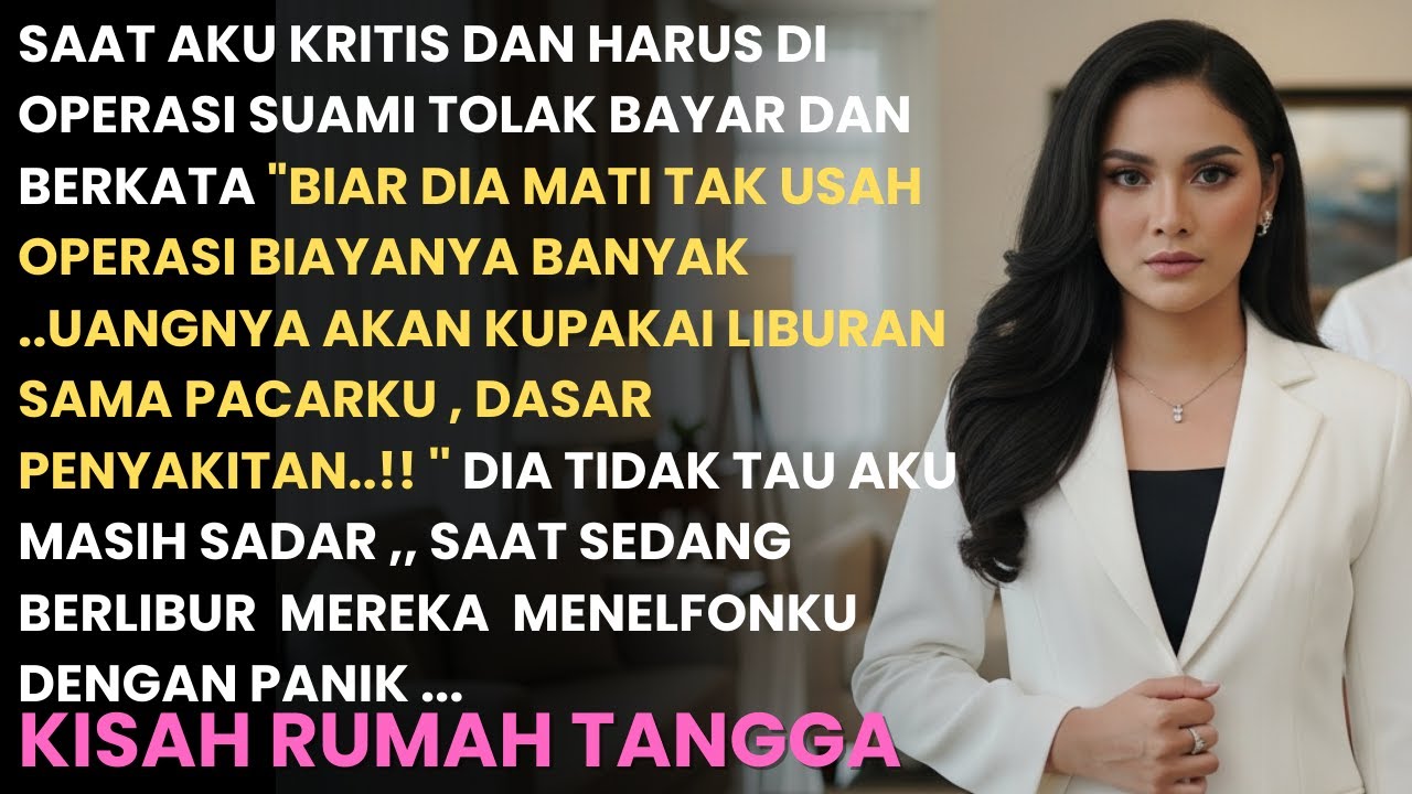 ''BIAR DIA M*ATI TAK USAH OPERASI ,UANGKU  BUAT LIBURAN DENGAN PACARKU ,KUBUAT KALIAN PANIK..
