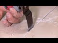 Regrouting A Bathroom Floor