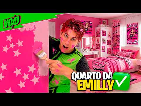I BUILT EMILLY'S BEDROOM IN MINECRAFT *official pink mansion