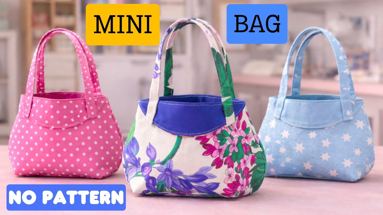 Small Handbag Tutorial Sewing a Pretty Handbag | Simple Steps for Beginners - YouTube