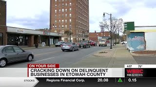 Cracking down on delinquent businesses in Etowah County