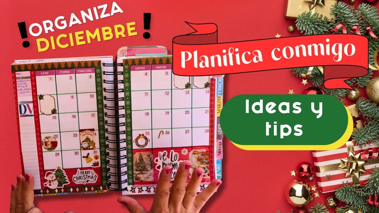SETUP DICIEMBRE 🎄✨ | Planifica y decora la NAVIDAD conmigo (Cierre agenda 2025)