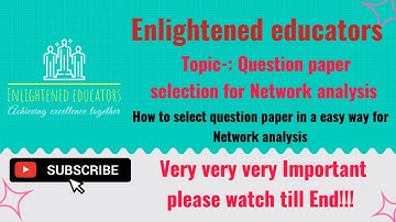 question paper selection for network analysis@Eandchub_