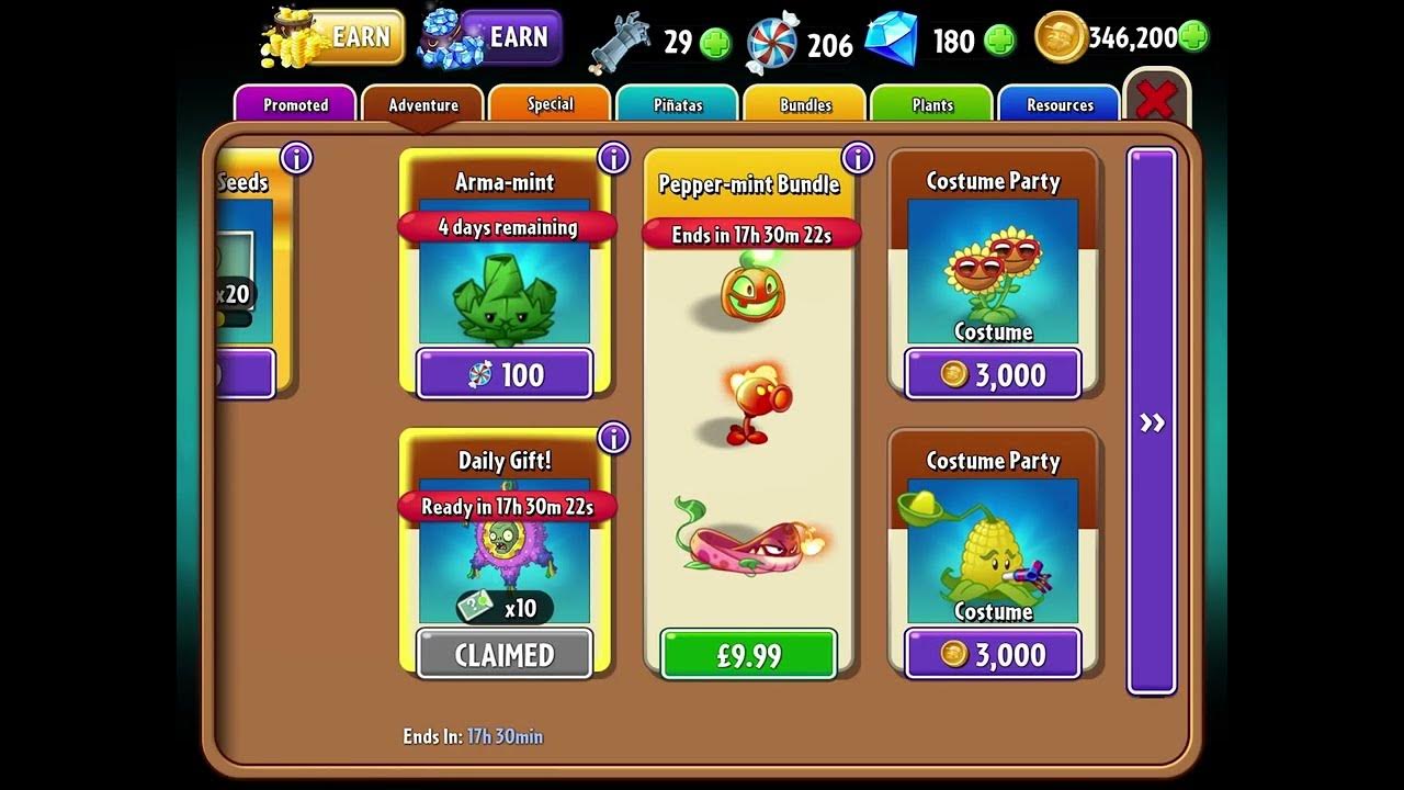 How to purchase a mint in PVZ2 (guide) YouTube