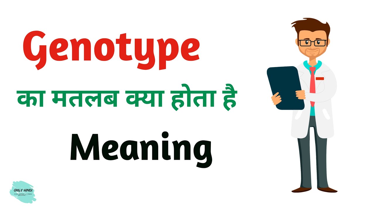 Genotype meaning in hindi Genotype Ka Kya Matlab hota hai Daily use