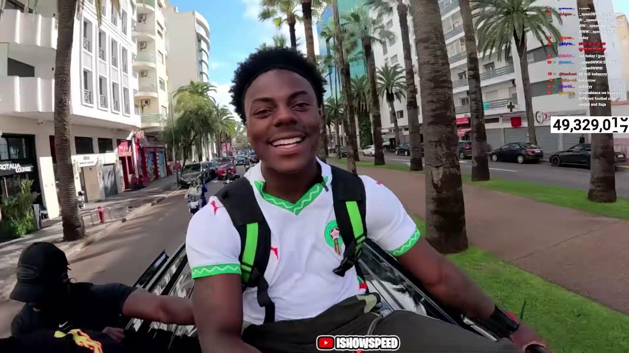 Watching IShowspeed irl stream in Morocco 🇲🇦