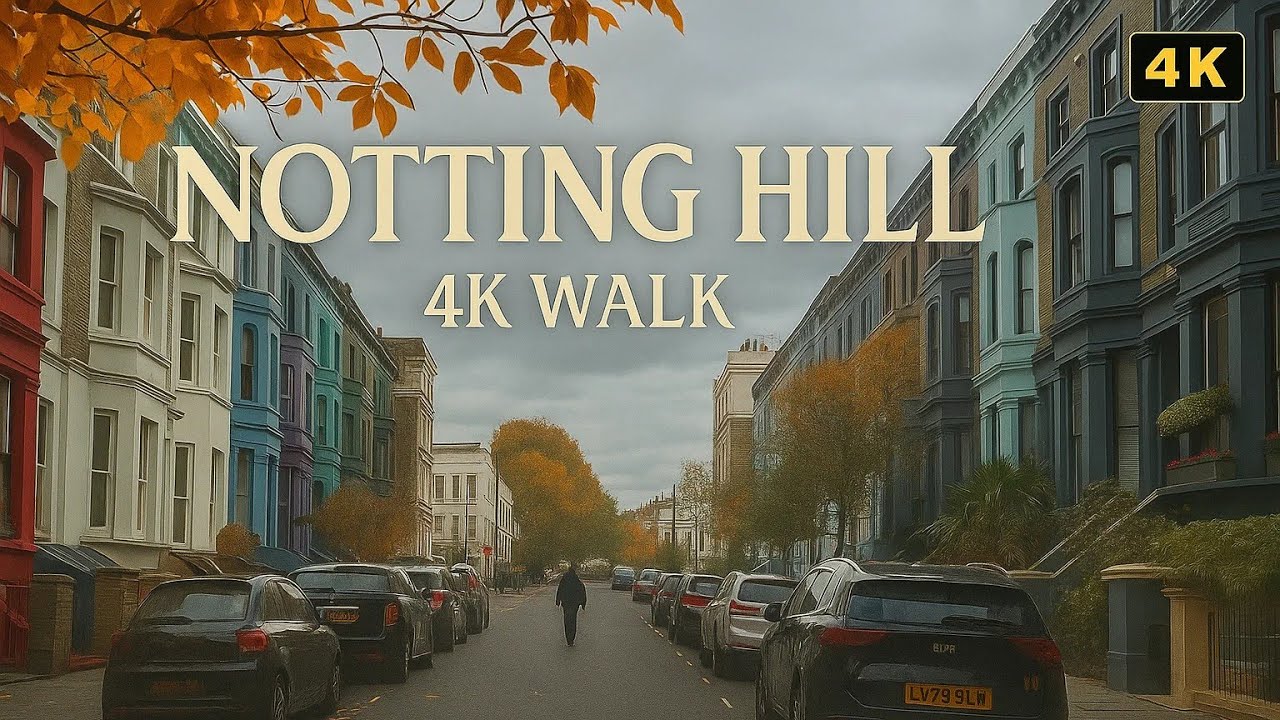 Autumn Walk in Notting Hill | London’s Most Unique and Iconic Area (4K POV)