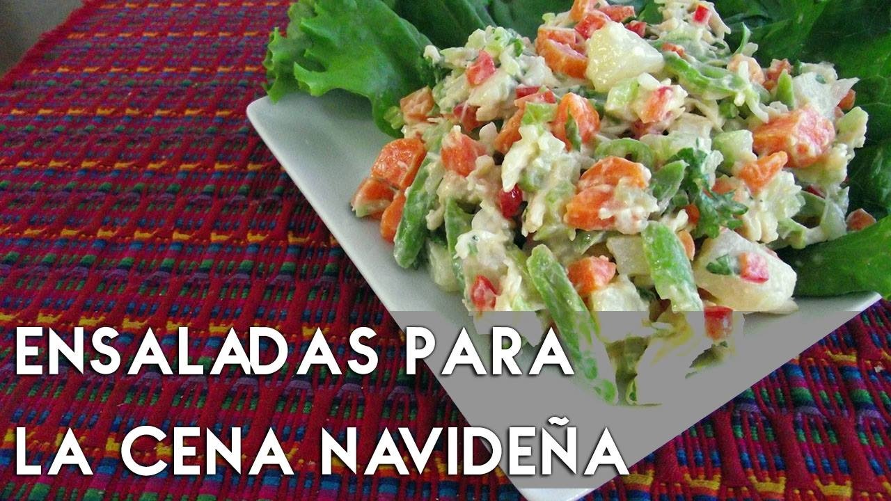 Ensaladas para la cena de Navidad - YouTube