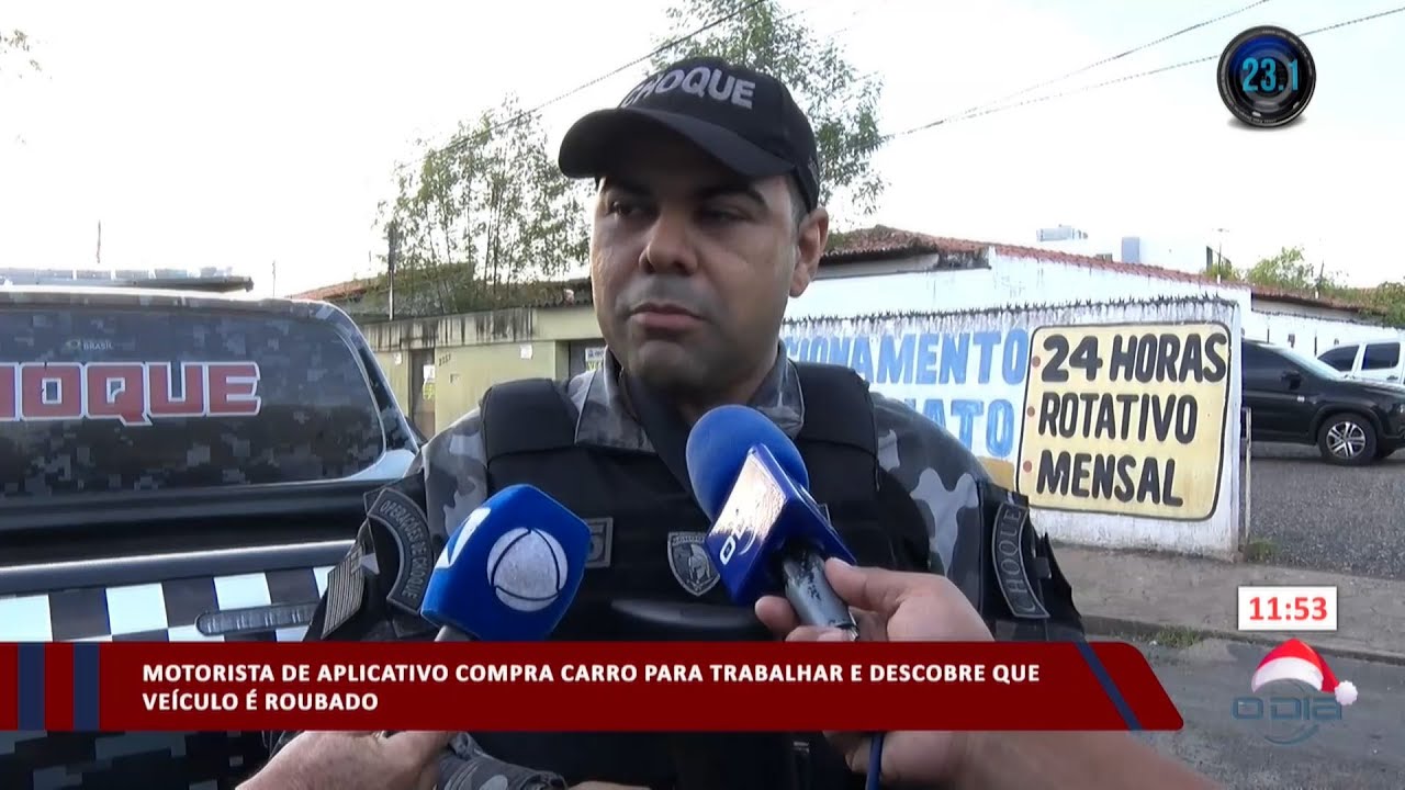 Motorista de aplicativo compra carro para trabalhar e descobre que veículo é roubado 24 11 2023