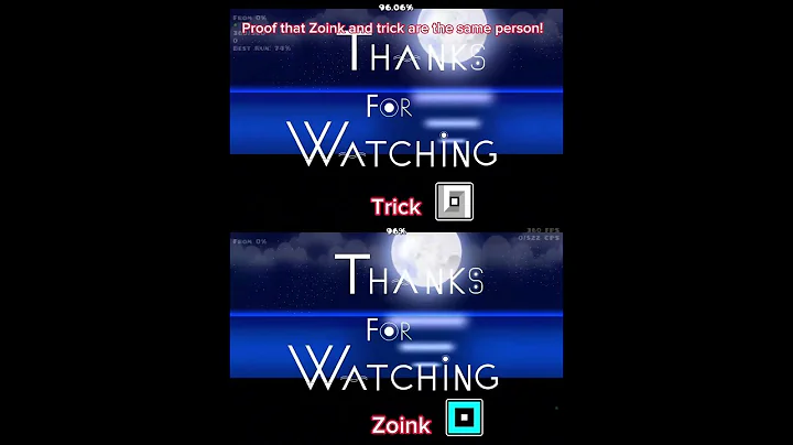 Proof that Zoink And trick are the same person! #geometrydash #shorts