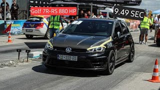 Golf 7r -rs  880hp 1/4 miles with dragy