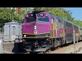 MBTA F40PH-3C #1068 Crossing at Trotter Road