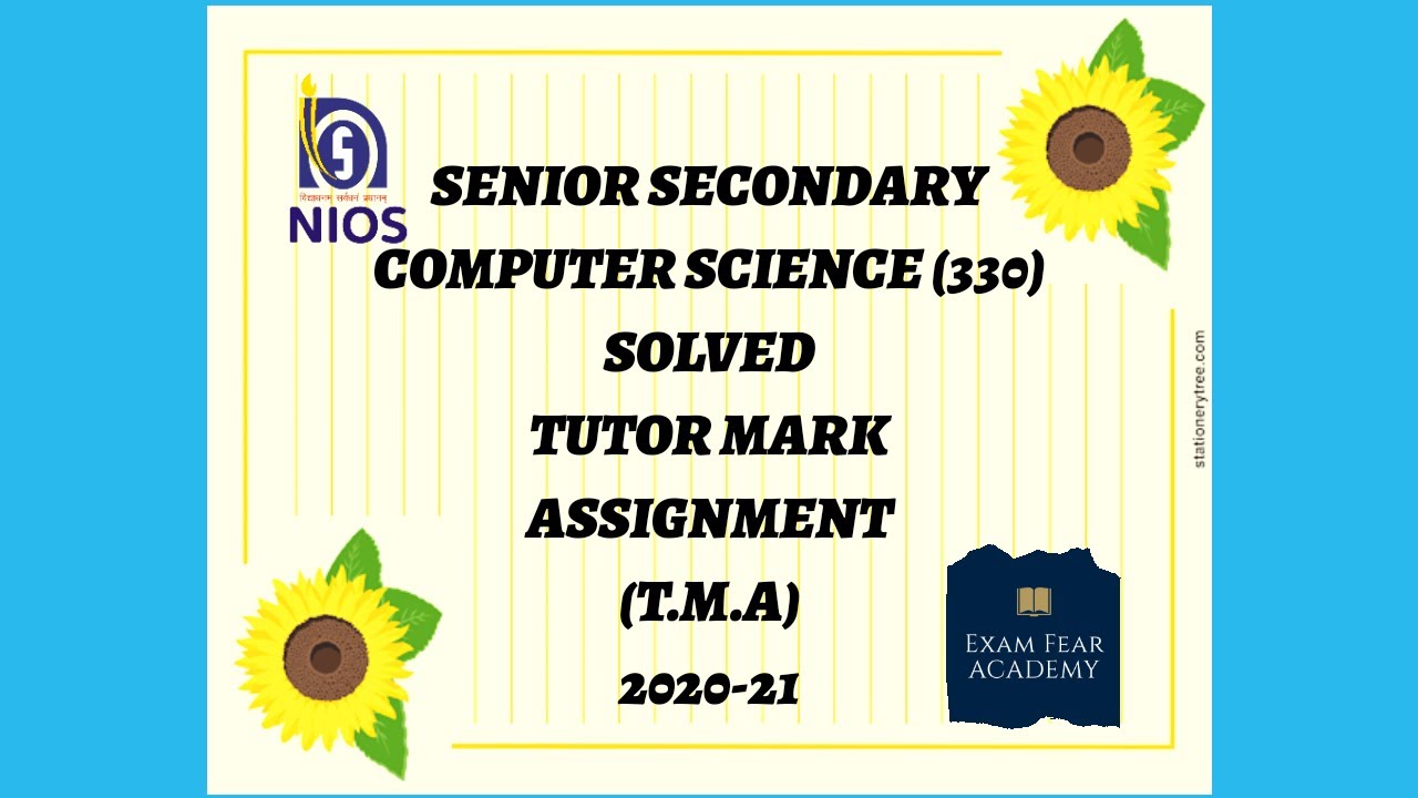 nios tutor mark assignment answers