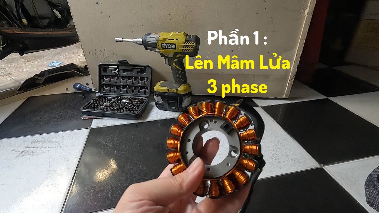 Hướng dẫn chia sẻ cách lên mâm lửa cuộn điện 3 pha cho xe máy #1