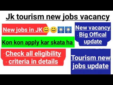 jk tourism jobs