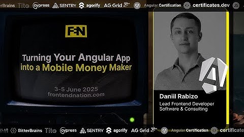 Frontend Nation 2025: Turning Your Angular App into a Mobile Money Maker by  Daniil Rabizo