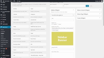 Widget Areas Overview