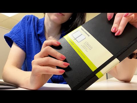 ASMR Moleskine Sketchbook Scratchy Tapping