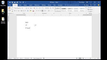 47. Applying Superscript and Subscript