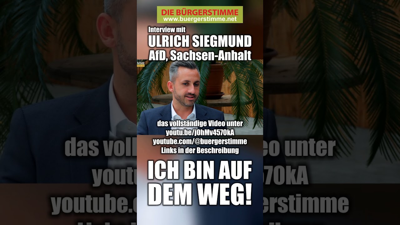Ulrich Siegmund (AfD) Alternative für Deutschland im Interview über Bildung Zukunft Renten Rundfunk