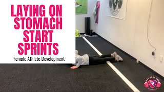 Speed & Agility: LAYING ON STOMACH START - SPRINT