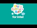 Happy intel logo animation