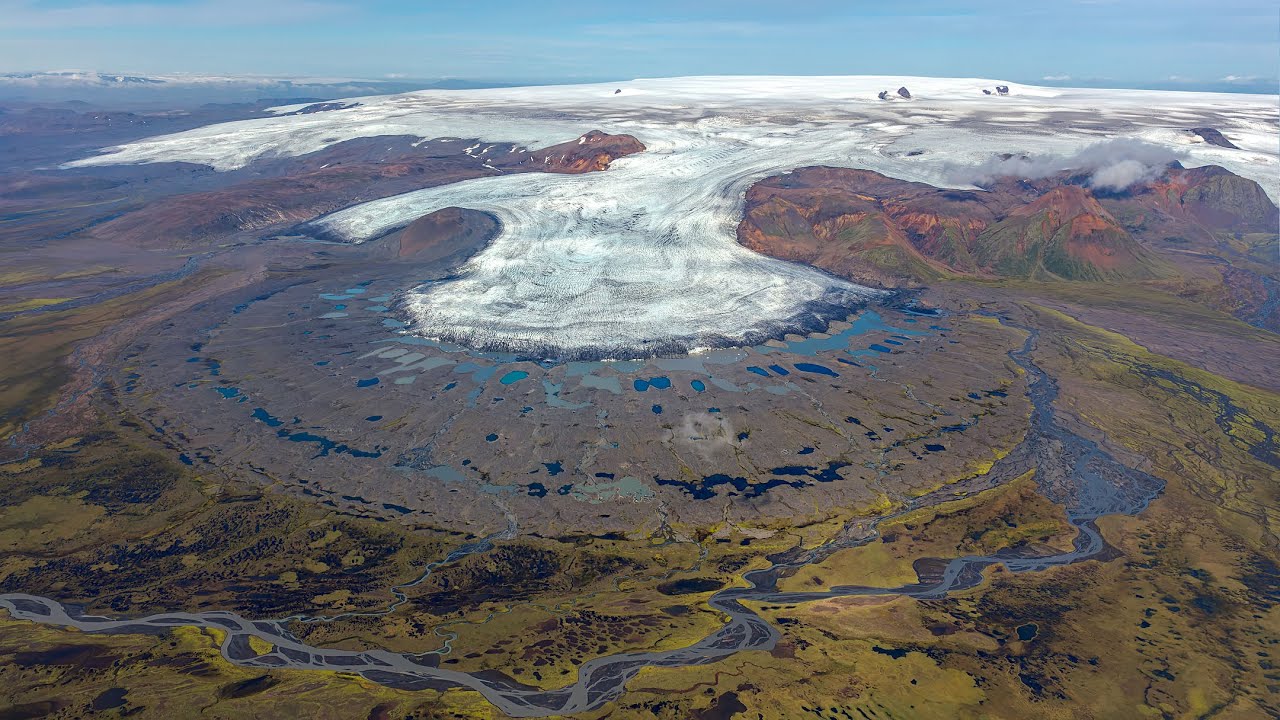 Múlajökull and Hofsjökull - Iceland — Hofsjökull — video poster