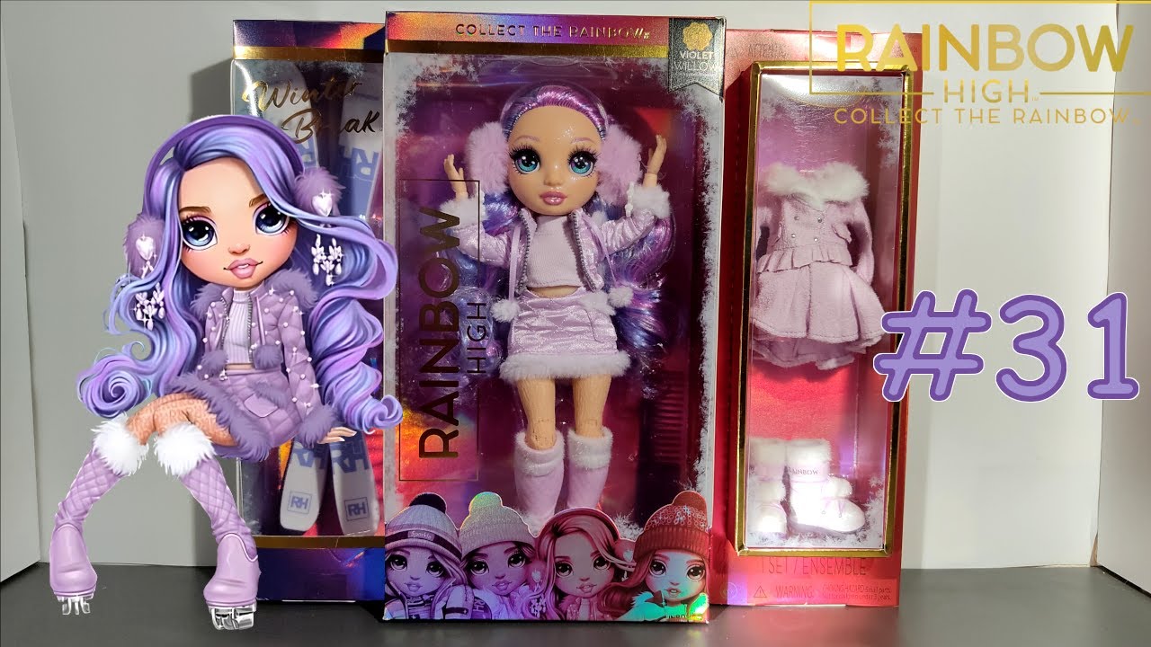 Poupee rainbow high fashion doll - violet willow, poupees