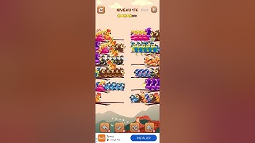 bird sort 2 color puzzle solution niveau 176 #games #gaming #puzzle #puzzlegame #androidgames