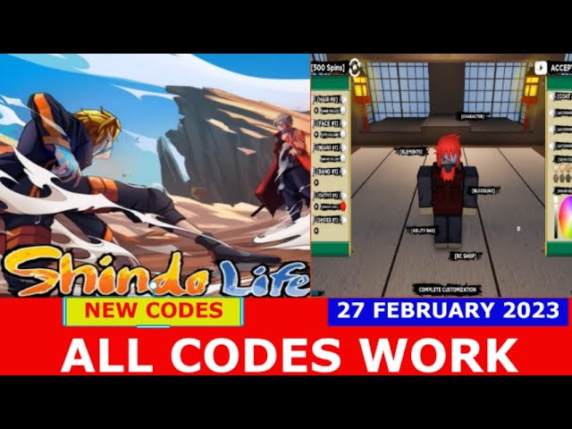 Roblox Shindo Life Codes (February 2023)