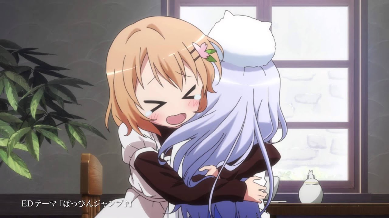 Hugs! [Gochuumon wa Usagi desu ka?] : r/awwnime