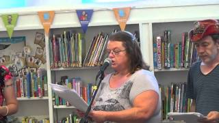 Irene Flack reading "In Memorial" Information