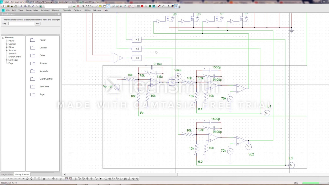 PSIM:single loop ac sweep