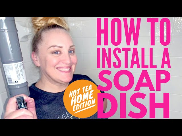 Replacing ceramic soap dish harder than you think