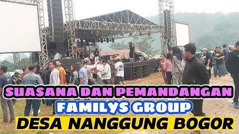 Pemandangan Dan Suasana Di Desa Nanggung Bogor Ketika Familys Group Tampil