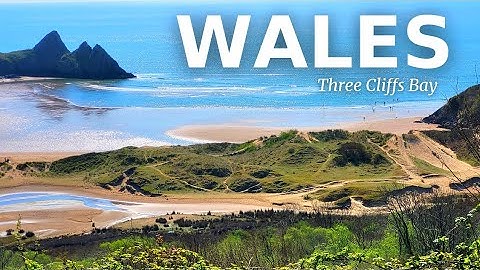 "Golden Sandy Beach Walk" At Three Cliffs Bay - Gower, WALES