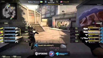 N0thing stops train with a decoy on de_overpass during the ESWC Final