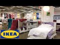 IKEA BED TEXTILES BEDDING BLANKETS DUVETS SHEETS SHOP WITH ME SHOPPING STORE WALK THROUGH