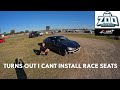 TESTING MY NEW RACE SEATS AND HARNESS INSTALL..IT DOESN'T END WELL [ DRIFTWORX]