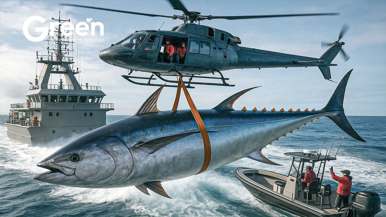 MONSTER TUNA Farming – How Giant Salmon Are Caught and Prepared