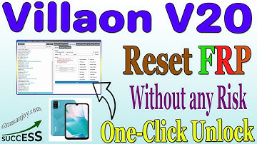 Villaon V20 Reset FRP UNLOCK Android 13 One-CLICK BY DFT Pro #Gsmsanjoy